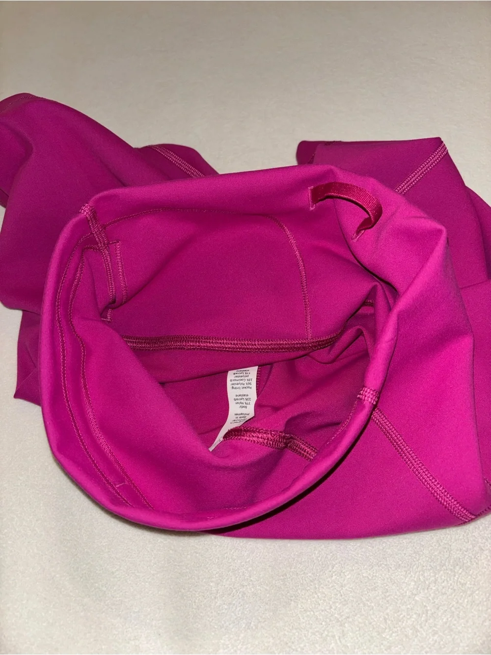 Lululemon Pink High Rise Pocket Biker Shorts Size 4